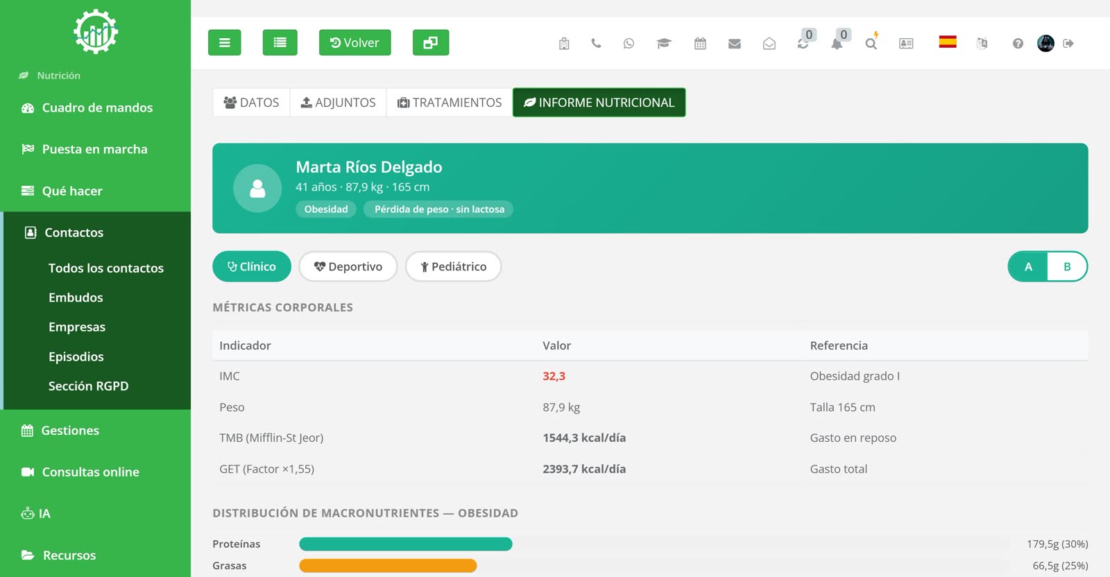 Perfil nutricional