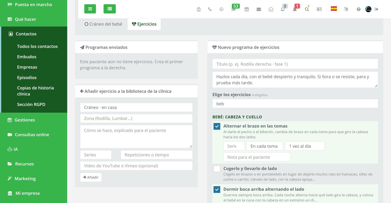 Ejercicios para los padres
